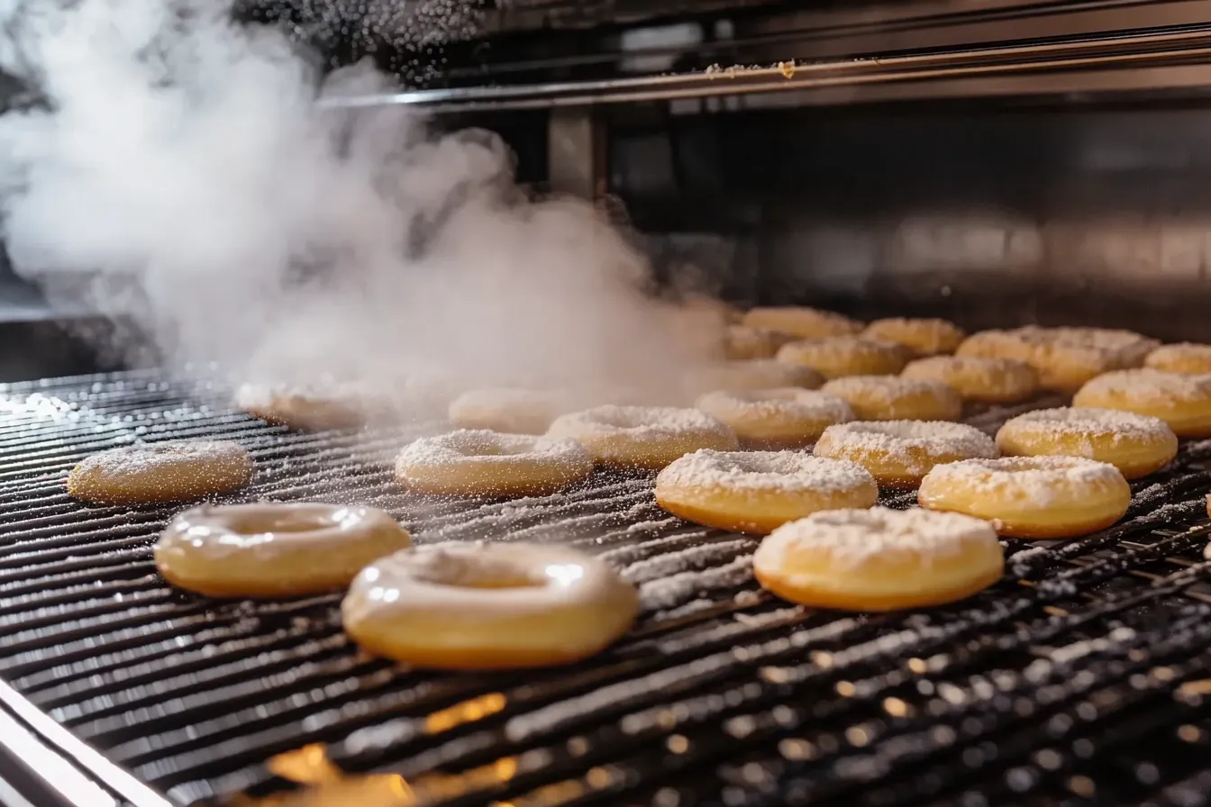 Krispy Kreme donuts with signature glaze