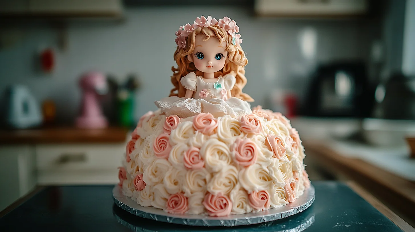 Doll cake decorated with frosting and fondant – How much to charge for a doll cake?