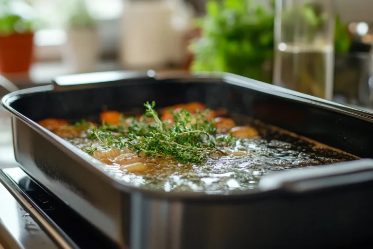 Do you put water in the bottom of the roasting pan for turkey breast