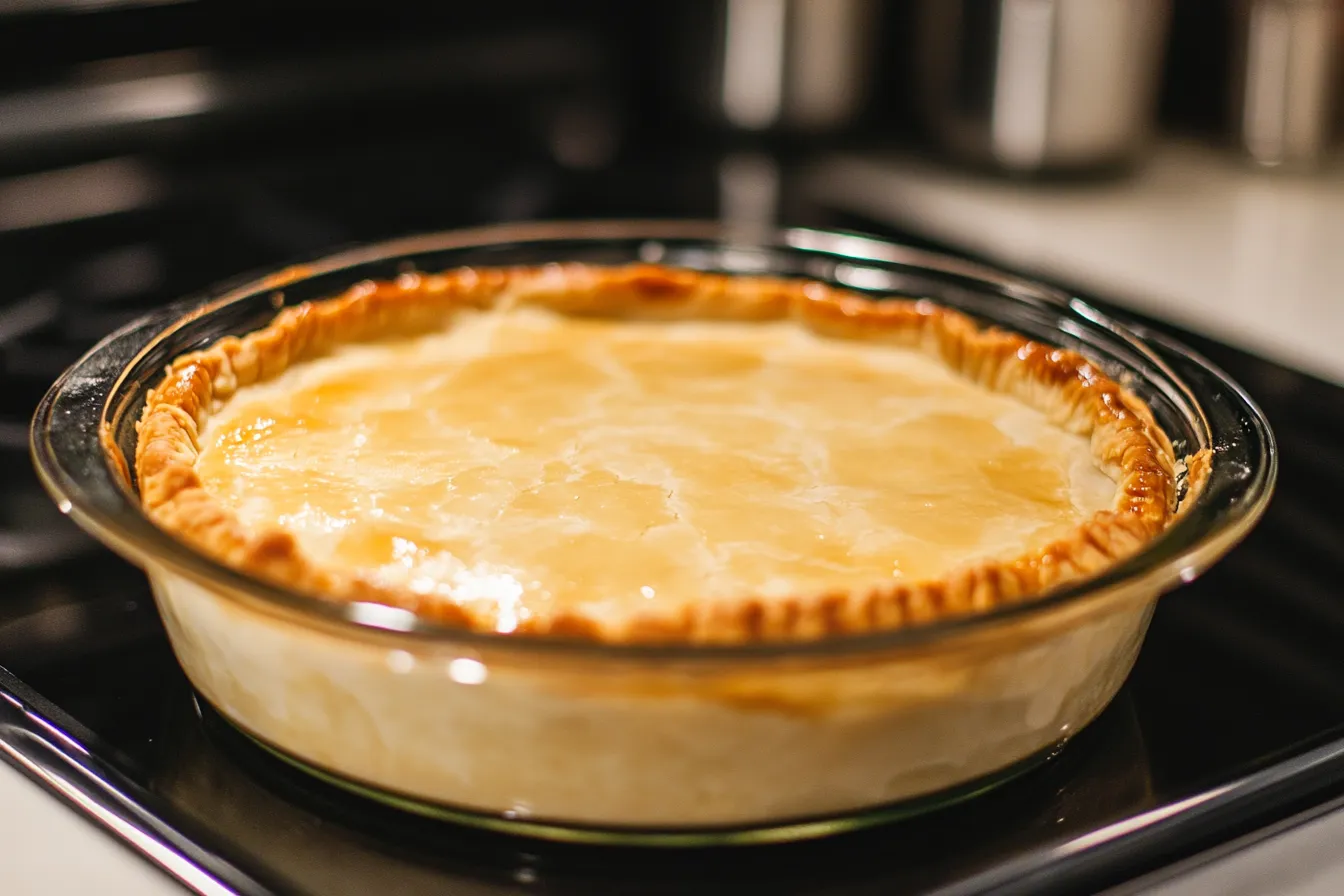 Why do you not use a bottom crust on chicken pot pie