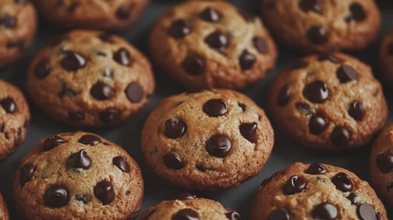 What are 10 interesting facts about chocolate chip cookies? Close-up of warm, freshly baked cookies.