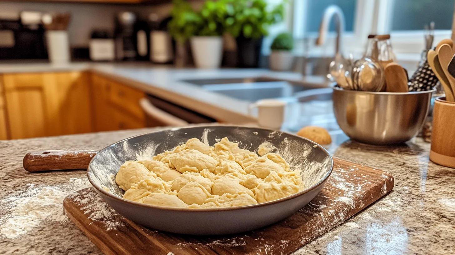 What are the 15 common mistakes in making cookie dough? Close-up of cookie dough in a mixing bowl.