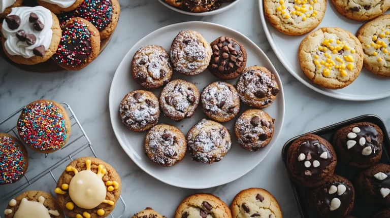 What is a fun fact about homemade cookies? Freshly baked chocolate chip cookies cooling on a wire rack.
