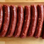What is the best way to cook venison sausages? Venison sausages sizzling in a pan.