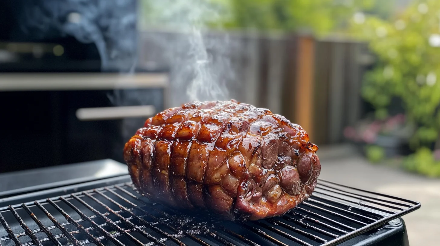 What's the easiest thing to cook in a smoker? Juicy chicken pieces smoking on a grill.