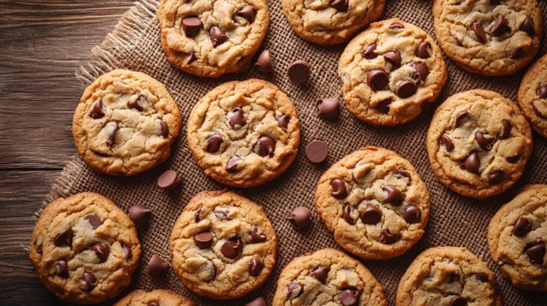 small batch chocolate chip cookies freshly baked