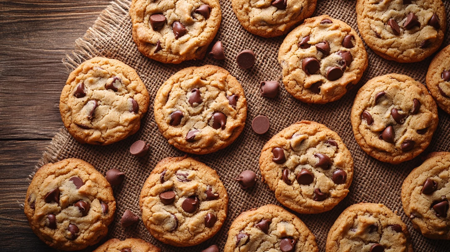 small batch chocolate chip cookies freshly baked