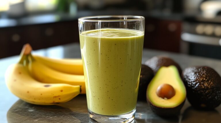 Creamy avocado and banana smoothie recipe