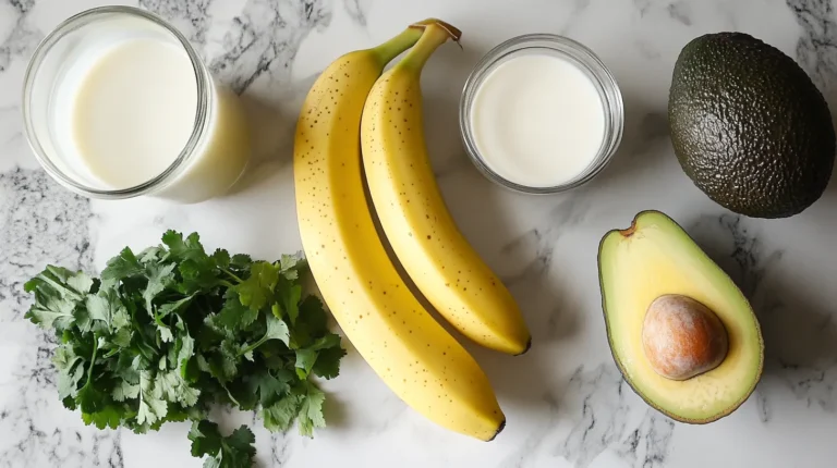 Can You Blend Banana And Avocado? Essential ingredients for an avocado and banana smoothie