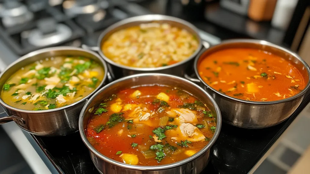 Chicken soup variations from around the world.