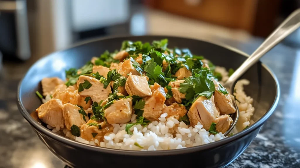 Thick and delicious chicken and rice soup recipe
